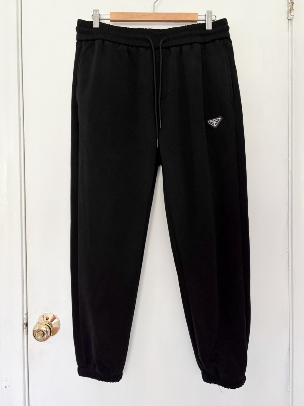 Prada Logo Black Sweatpants